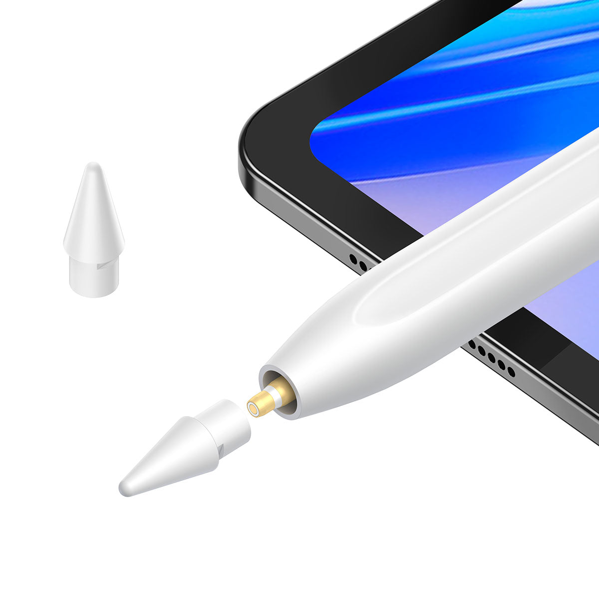 Baseus Smooth Writing 2 Series Dual Charging Stylus, White Active Version Wireless/Cabled Charging Baseus Smooth Writing 2 Series Dual Charging Stylus, White Active Version Wireless/Cabled Charging